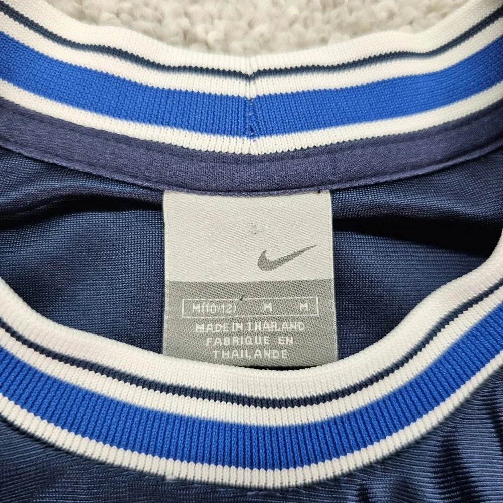 Vintage Nike Youth Long‎ Sleeve Jersey Blue Swoosh Embroidered Cowboys Colts NFL